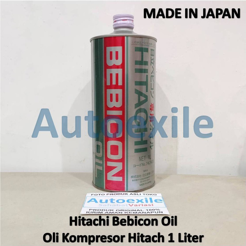 Hitachi Bebicon Compressor Oil Made in Japan Oli Kompresor Bebicon Hitachi 1 Liter