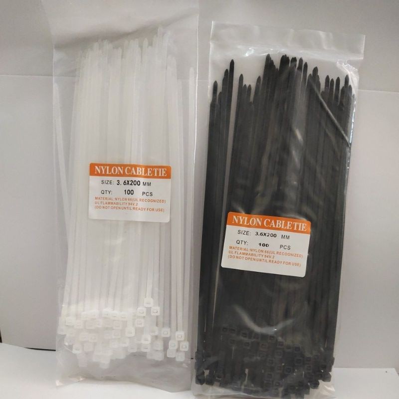 Kabel Ties 3.6x200 isi 100pcs,Nylon Cable Ties