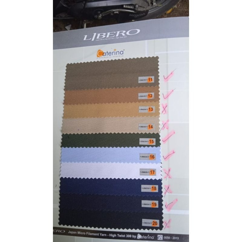 kain Caterina LIBERO by belini bahan seragam setelan dinas lembut
