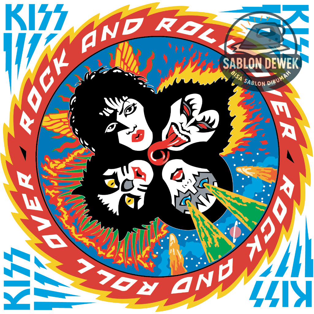 Sablon Setrika Sablon DTF TEMA BAND Ukuran Besar