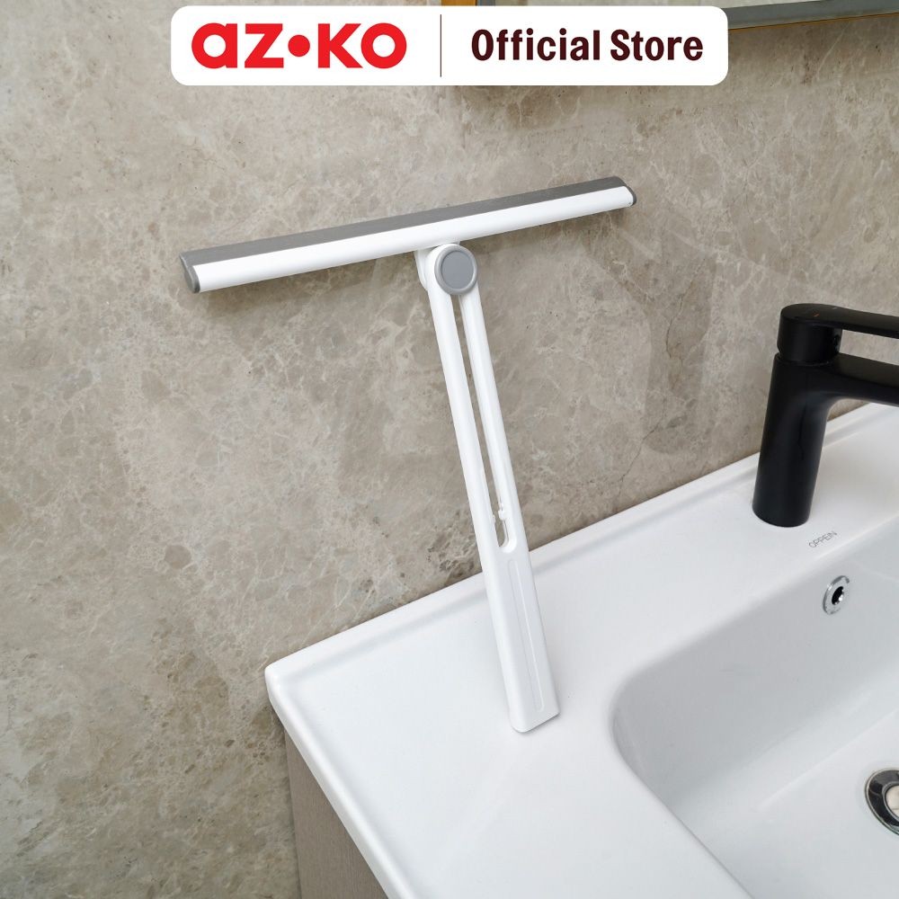 AZKO Proclean Alat Pembersih Kaca Lipat - Putih Glass Wiper Serokan Kaca Serbaguna Alat Kebersihan P