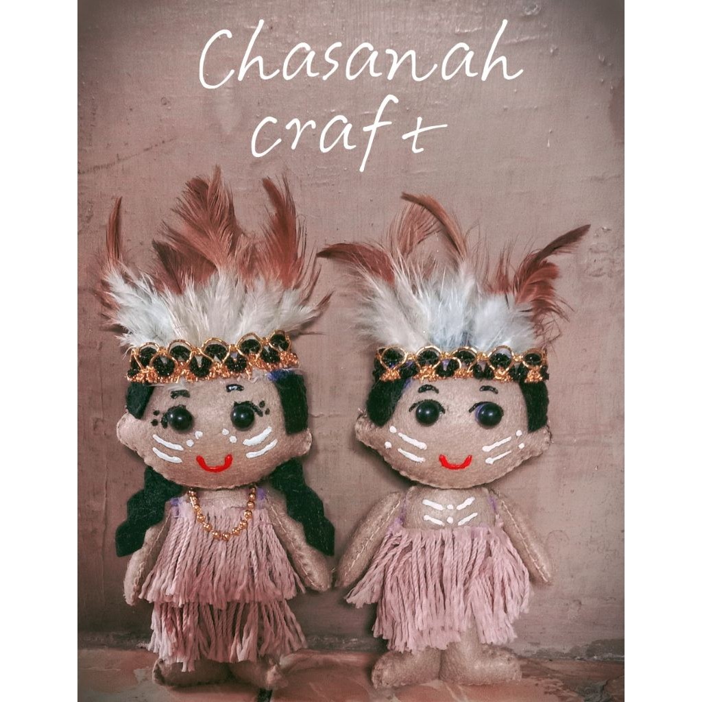 BONEKA PAPUA/BONEKA FLANEL PAPUA/BONEKA FLANEL/BONEKA ADAT/BONEKA ADAT PAPUACO