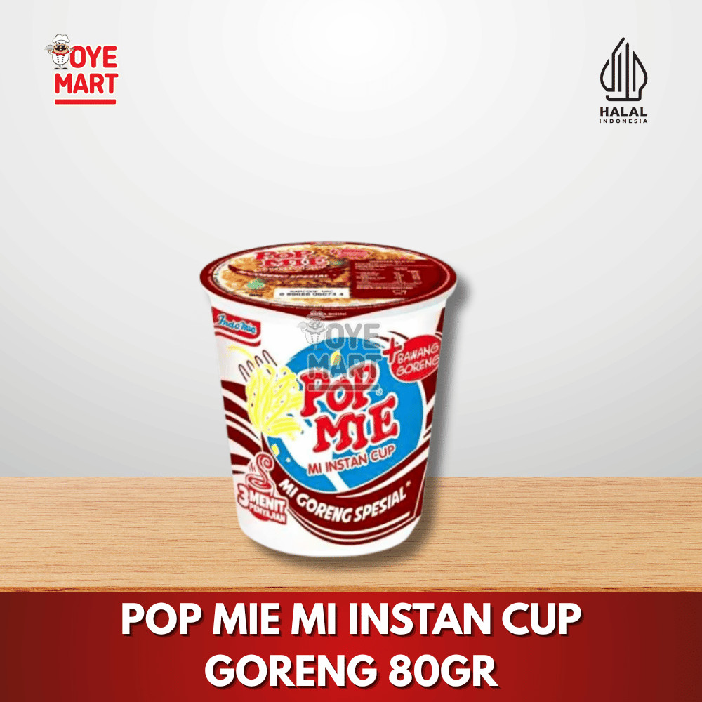 

POP MIE MI INSTAN CUP GORENG 80GR