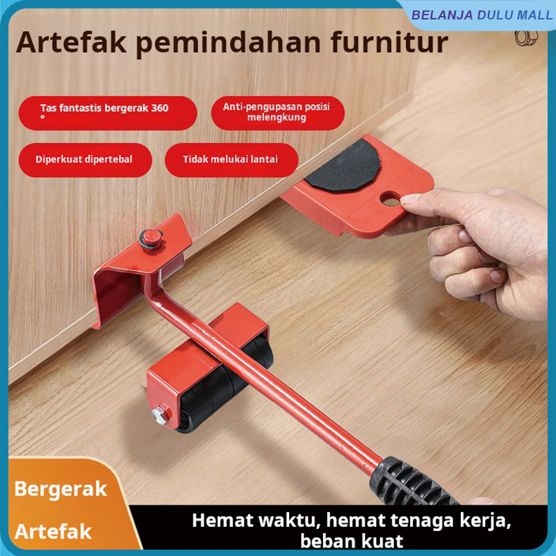 Alat pemindah furnitur artefak rumah tangga yang dapat menghemat waktu dan tenaga kerja, alat pengan