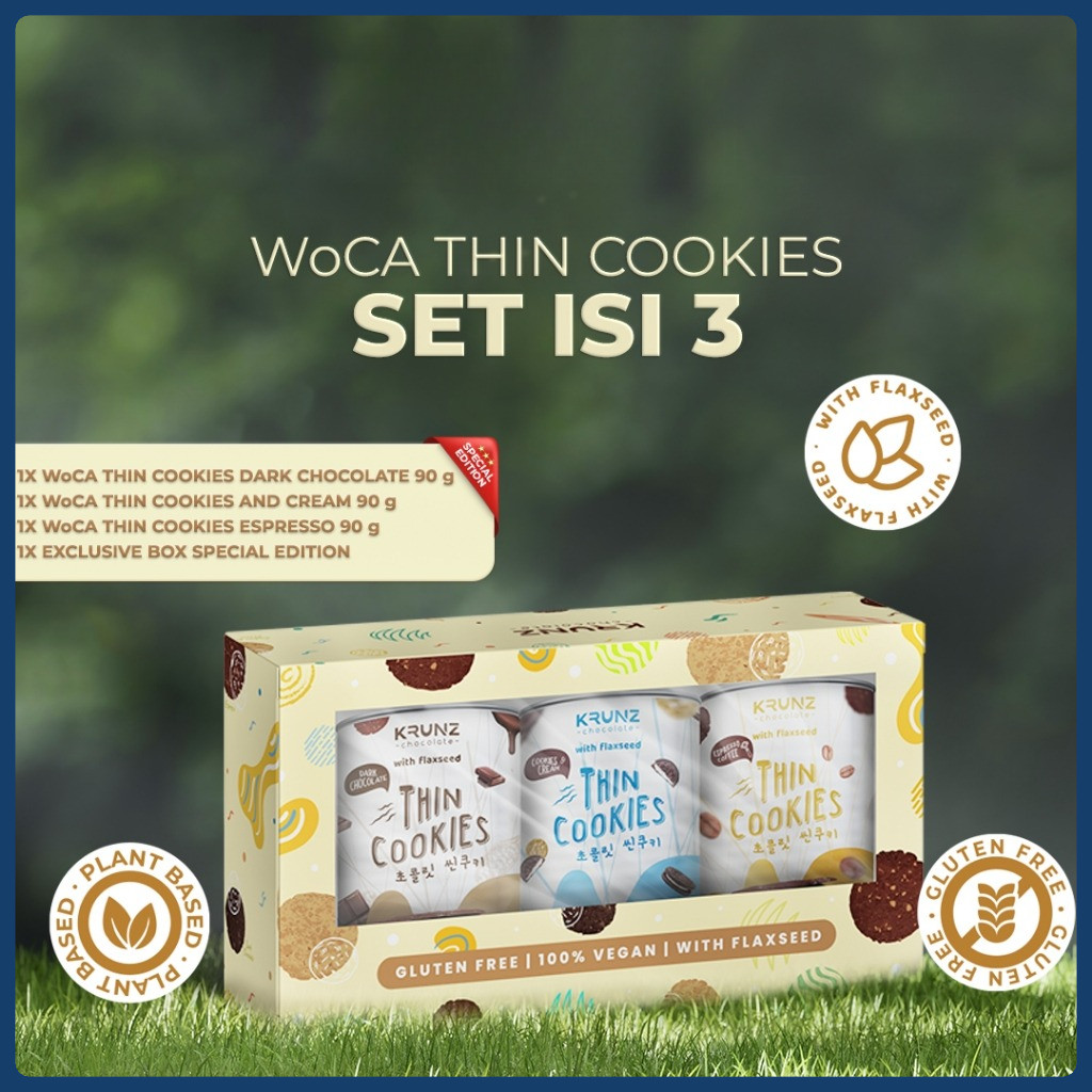 

WoCA Krunz Thin Cookies Paket Bundling 3 Varian Rasa