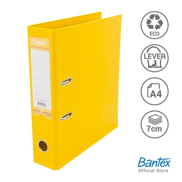 

Bantex Lever Arch File Ordner Plastic A4 7cm Lemon #1450 26