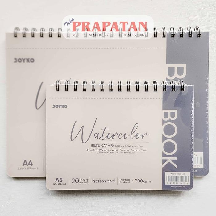 

TERLARIS! Joyko Spiral Watercolor Book WLBK-2600 | Buku Cat Air - WLBK-2600-A4