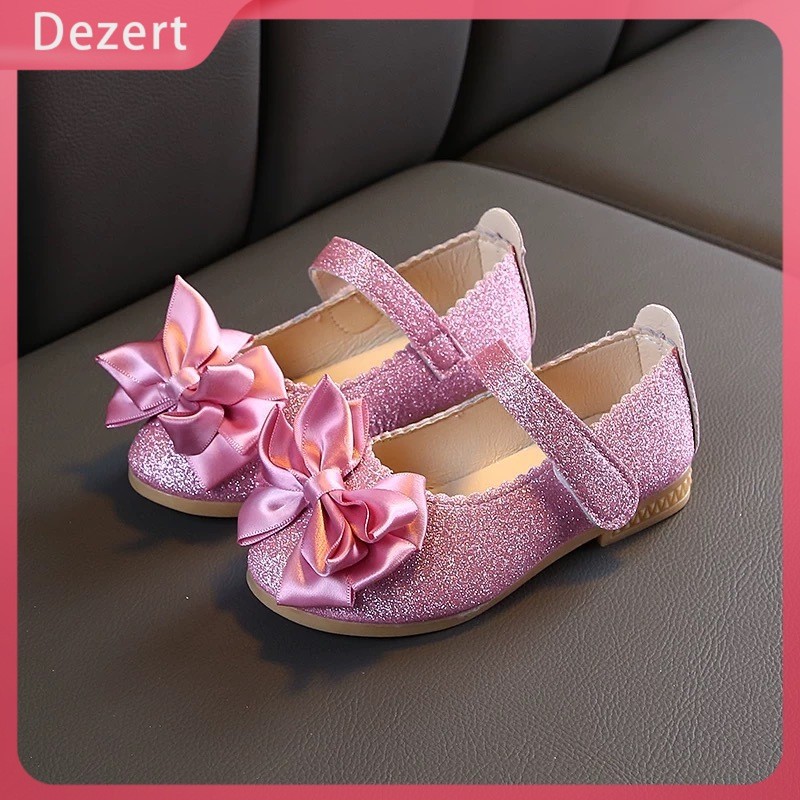 Dezert Sepatu Anak Perempuan Payet Sepatu Putri Elegan Sepatu Simpul Anak Sepatu Datar Sepatu Tungga