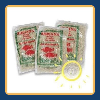 

Bihun Muzair - Bihun kering - bihun cap ikan muzair 250grm