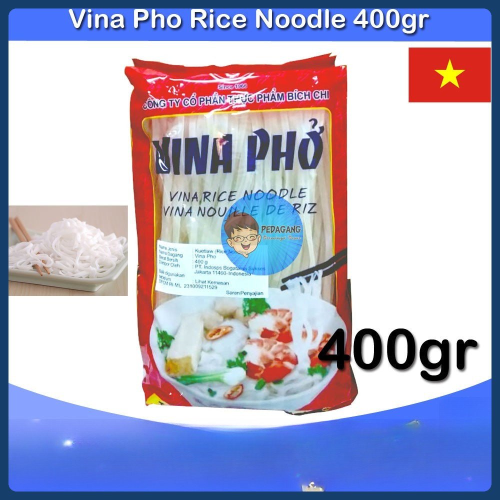 

Vina Pho Rice Noodle 400G | Kwetiau Vietnam | Mie Beras