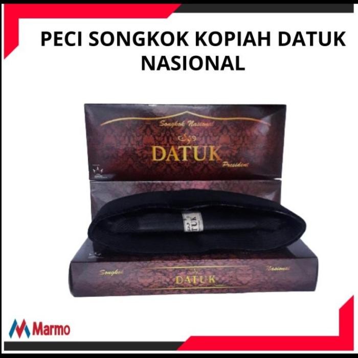 PECI SONGKOK KOPIAH HITAM DATUK - Tinggi 9 cm - NO.5