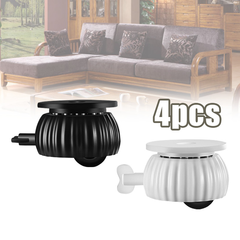 【SIAP】4Pcs Roda Tempel Serbaguna Roda Kastor 360 Derajat Roda Furniture Tempel Kaki Meja Furniture U