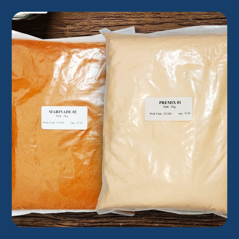 

Paket Premix 01 1kg dan Marinade 02 1kg