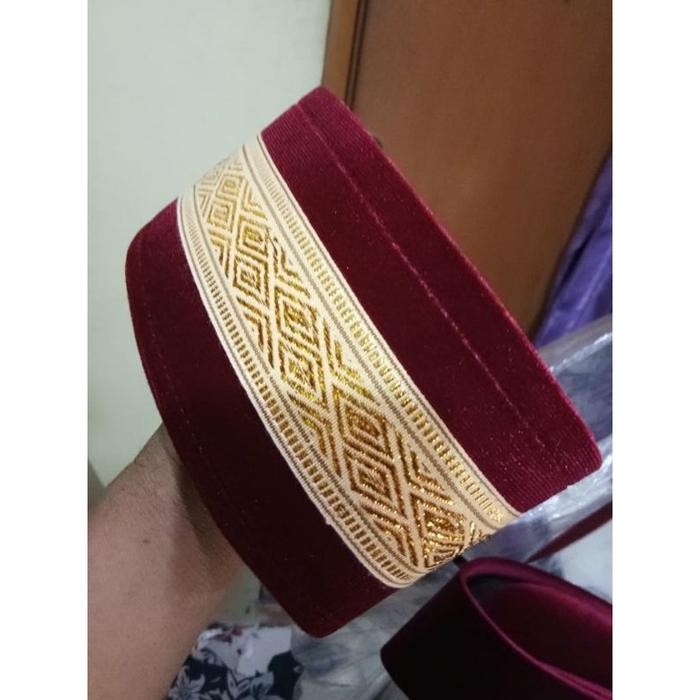Peci Songkok Kopiah - Merah marun, 4
