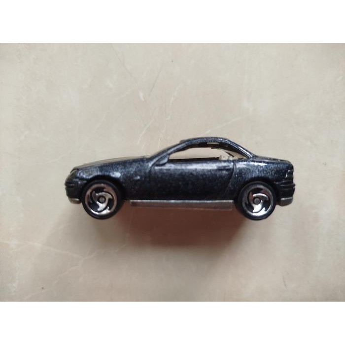 DIECAST HOTWHEELS  MERCEDES SLK 1997 RARE BLUE METTALIC LOOSE