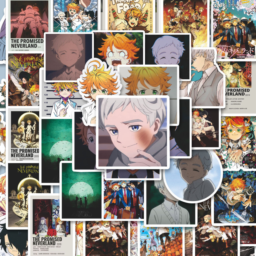

100PCS Lucu Stiker Poster The Promised Neverland Stiker Aesthetic Stiker Anti Air Stikers Berperekat Waterproof sticker decal buat Motor Helm Buku Journal Koper Casing HP Laptop Botol Minum Hadiah anak