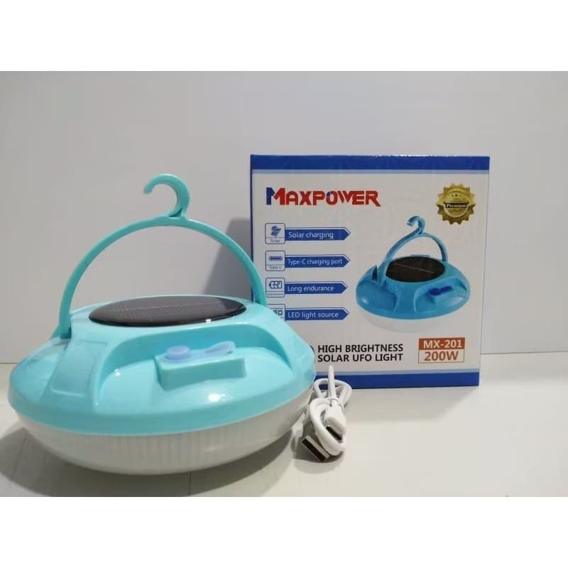 Led Ufo Emergency Wandi 200 Wat Lampu Emergency UFO Tenaga Surya yang Sangat Terang Termurah