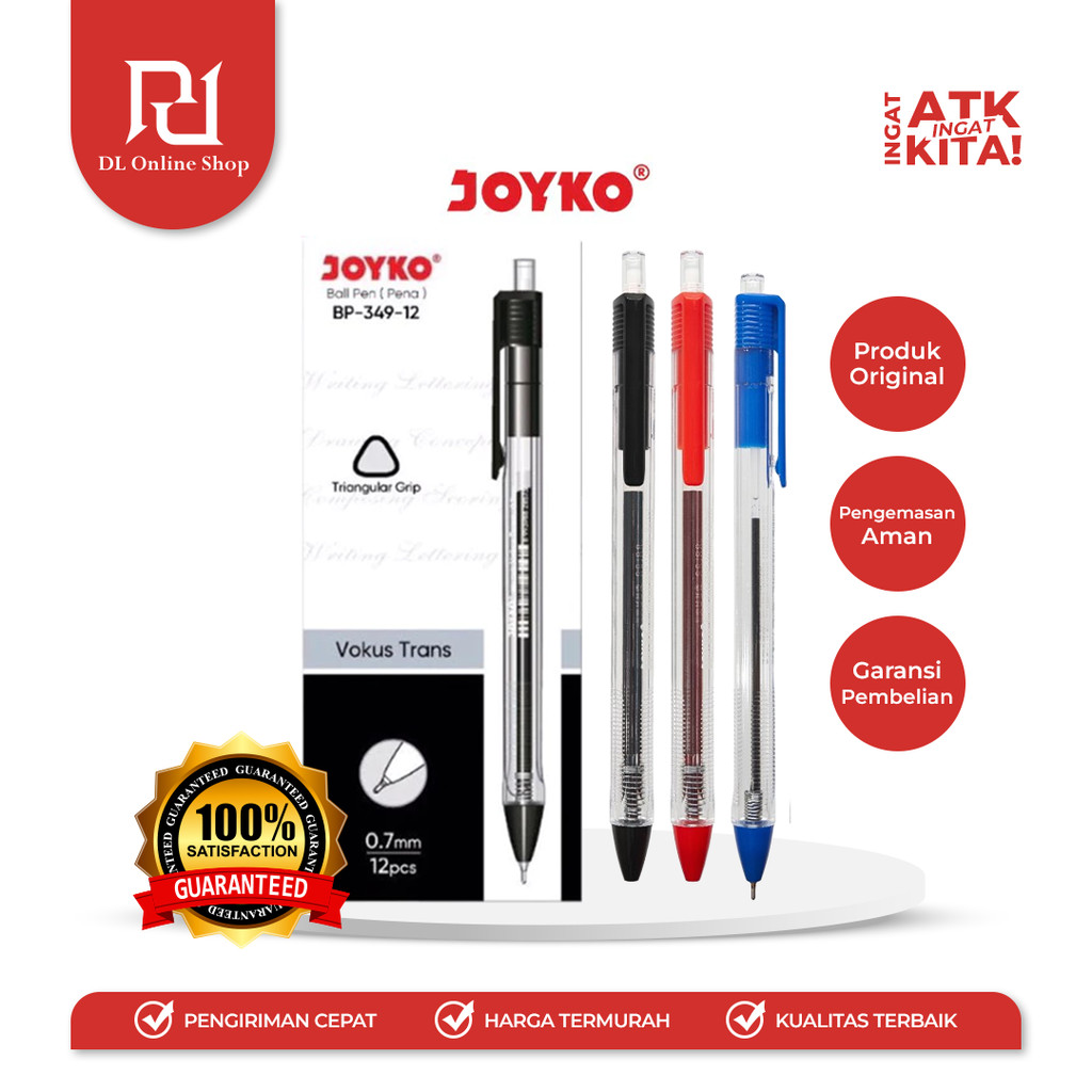 

JOYKO PULPEN BALLPEN BP-349-12 (1LSN/ 12PCS)