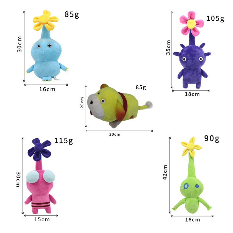 

Ice Pikmins Stuffed Animals Rock Pikmins Plush Blue Pikmins Plushies Pikmins 4 Plush Dog Doll Toy Plant