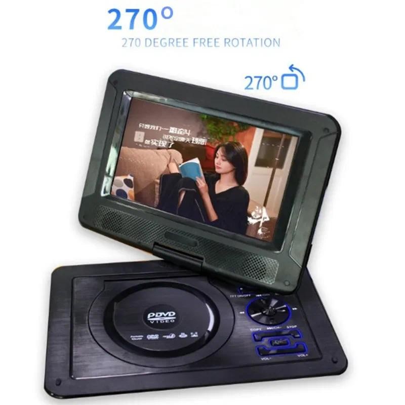 Portable 13 inch DVD VCD Players, EVD Game Function, 270 Degree Rotation/HD player with TV U disk in