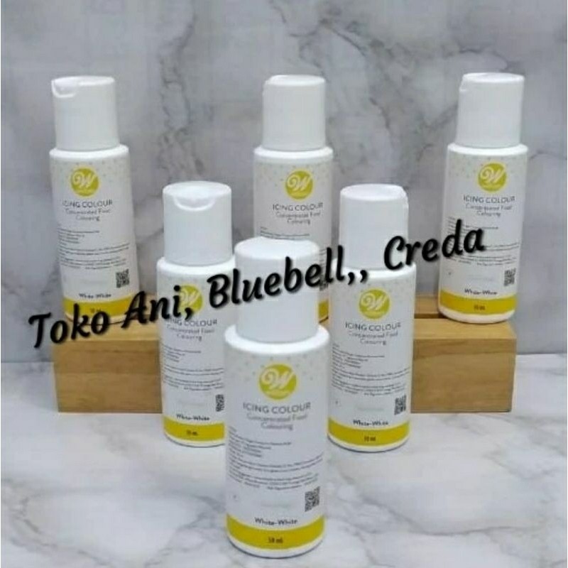

Wilton icing color white white , botol 2 oz / Pewarna makanan, icing ori Wilton : white white , kemasan 2 oz ( 0603-1236 )