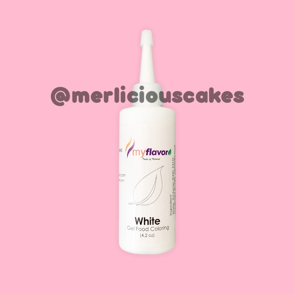 

120 Gram White Gel My Flavor Food Color Food Colour Pewarna Makanan