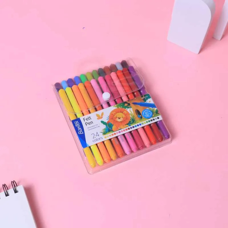 

WASHABLE MARKER BANTEX FELT PEN SET 24 BK3018