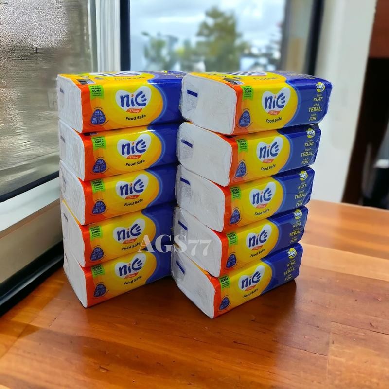 

(Paket 10 pcs) New Nice Living Facial Tissue 2ply 360 Helai 10 pack Tisu