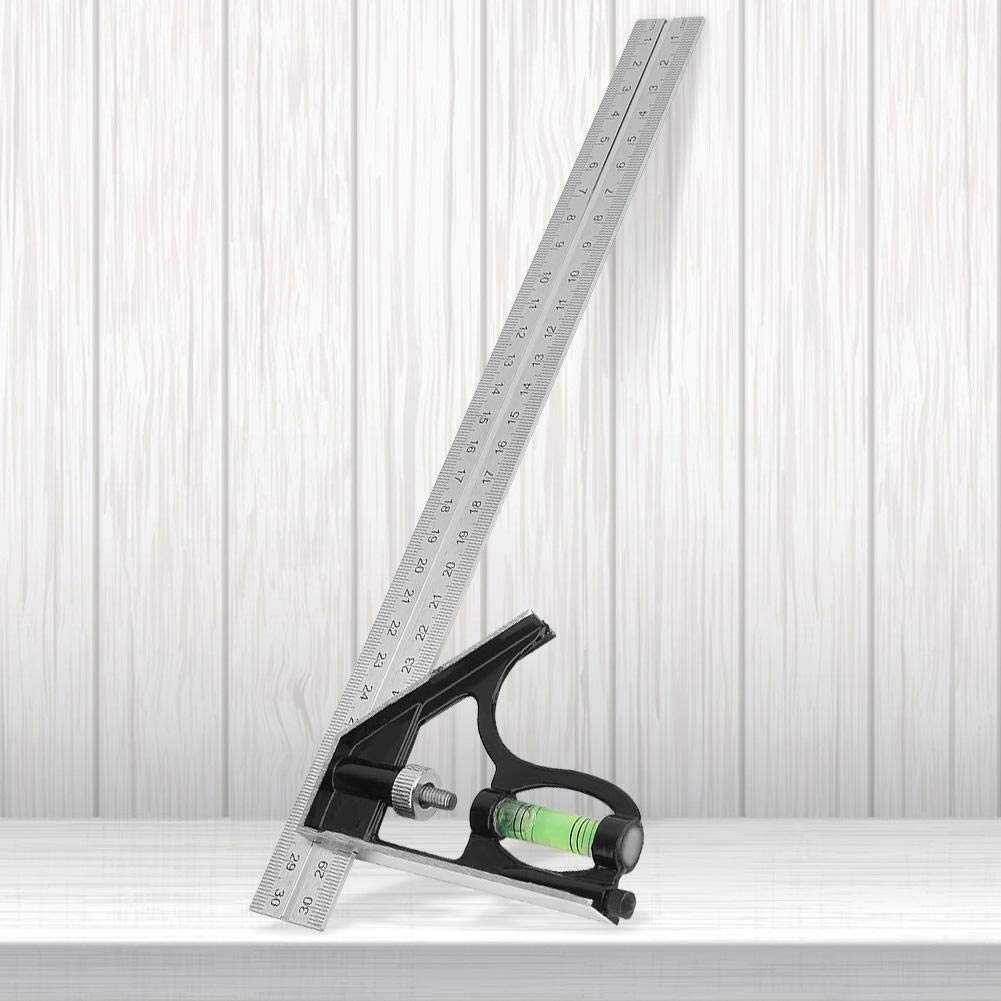 

Taffware Penggaris Tukang Siku Mistar Multifungsi ada Waterpass / Penggaris Mistar Siku L Busur Derajat Kemiringan Sudut Kayu Waterpass Multifungsi Stainless Steel / Mistar Penggaris Siku Tukang Multifungsi Adjustable Angle Ruler Waterpass 305mm