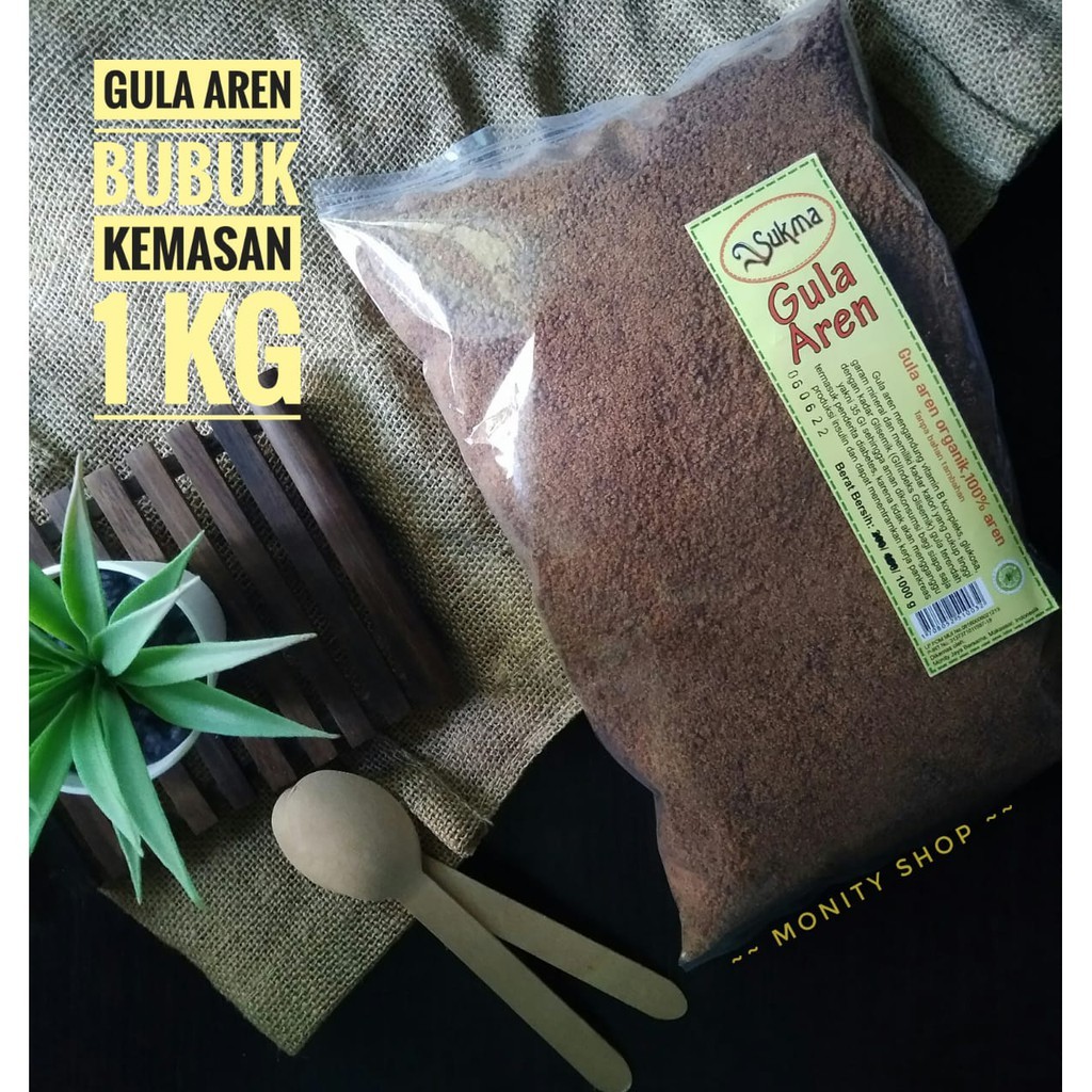 

Gula Aren Bubuk Murni Makassar 1kg Tradisional Tanpa Pengawet dari Nira Pohon Aren - De Trolley Oleh Oleh Makassar
