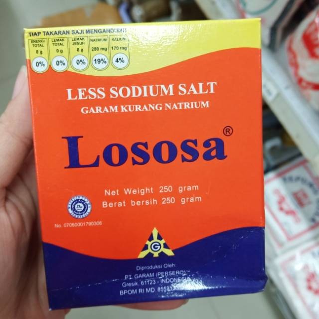 

LOSOSA garam kurang natrium 500gr / less sodium salt - ABO