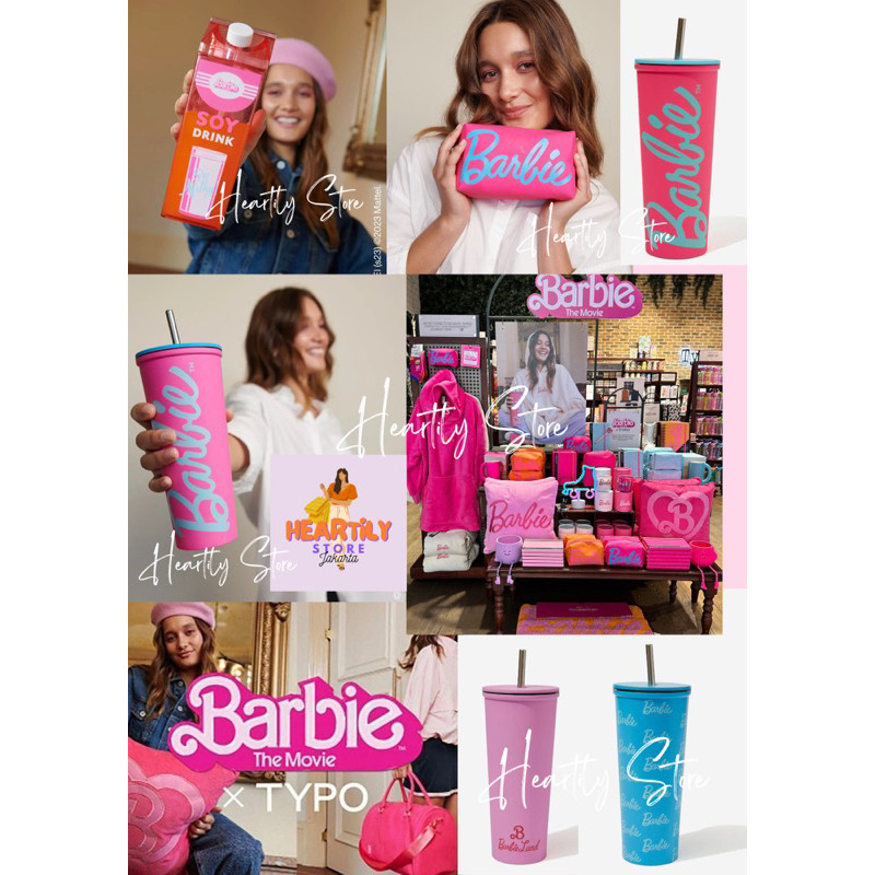 [HEARTILY READY STOCK BUKAN PO]  TYPO BARBIE TYPO SMIGGLE BARBIE POPCORN BOX BARBIE TUMBLER BARBIE T