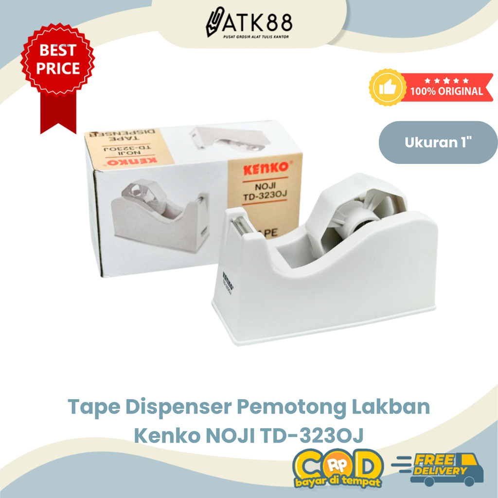 

[ATK88] Tape Dispenser Cutter Alat Pemotong Isolasi Kenko TD-323