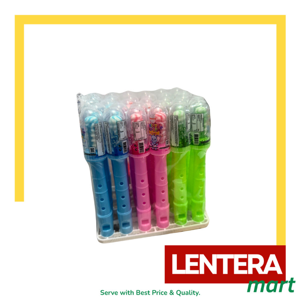

Boboho Soft Candy Bentuk Whistle Peluit/Candy Stick/Spring Play 1 Pack isi 30 pcs LenteraMart