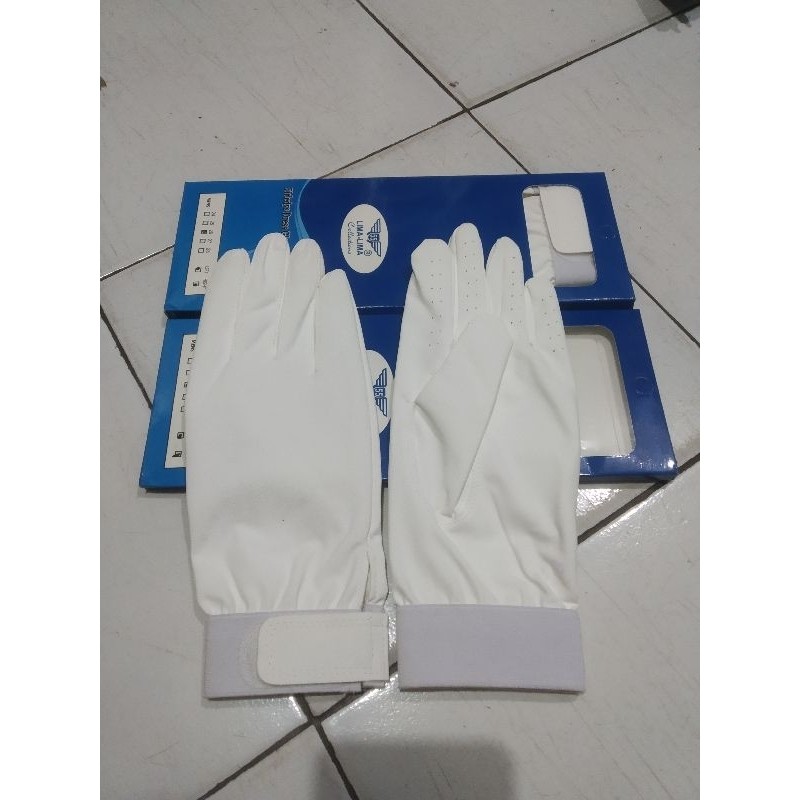 Sarung Tangan kulit Upacara Putih Standar TNI Military