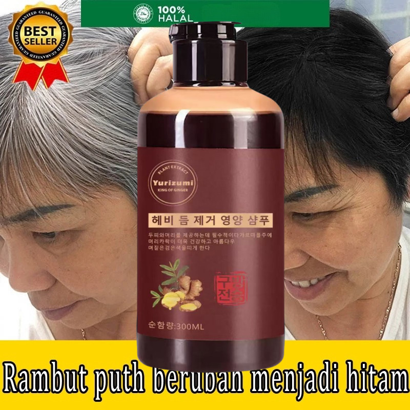 Shampo Penghilang Uban 300ml Permanen Black Herbal Natural penghitam rambut black cultusia original