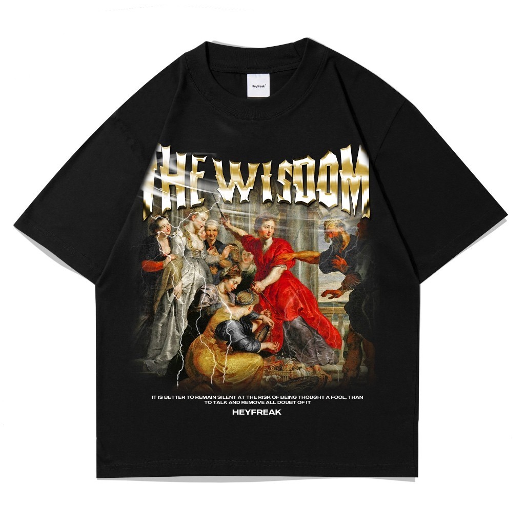 Pabrik kaos kustom BOXY T-shirt Oversize Wisdom