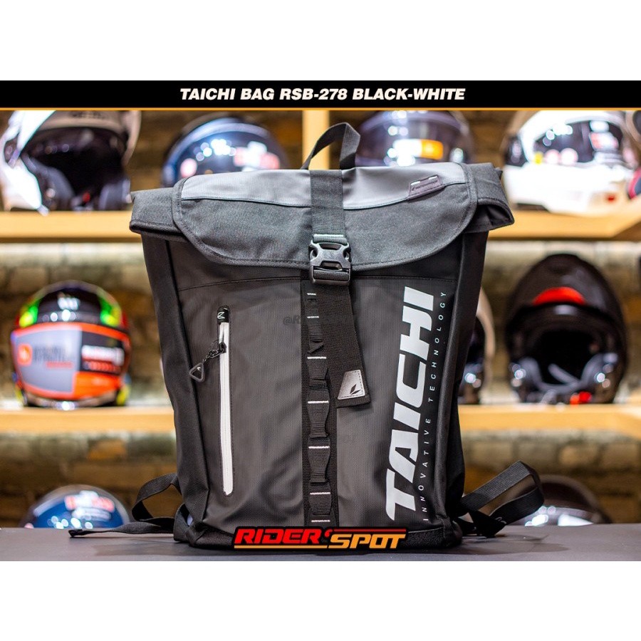 Tas Ransel RS Taichi Backpack RSB-278 Black White Waterproof Original