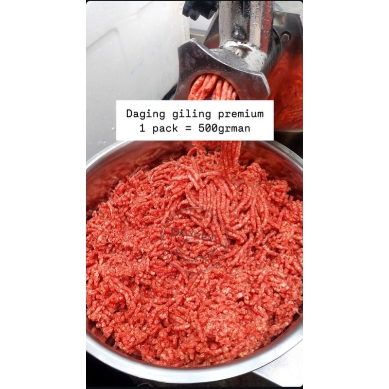 

DAGING SAPI GILING REGULAR | PREMIUM | MINCED BEEF | MPASI (100% SAPI BUKAN KERBAU)