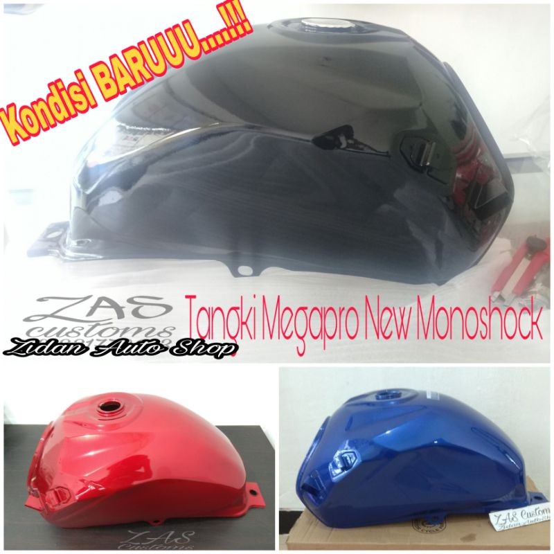 PROMO Tangki Tengki BARU Standart Megapro New Monoshock Mega Pro mono shock 2010 2011 2013 karbu Tok