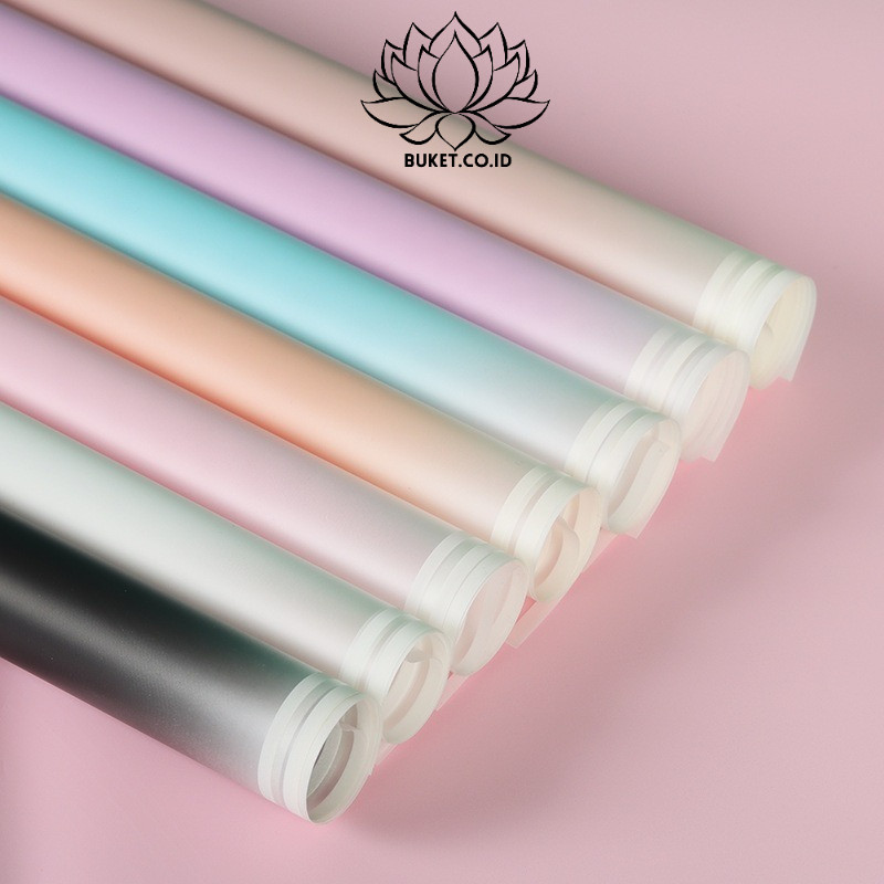 

1 LEMBAR Kertas buket cellophane gradient Flower Wrapping Paper Florist KB6044