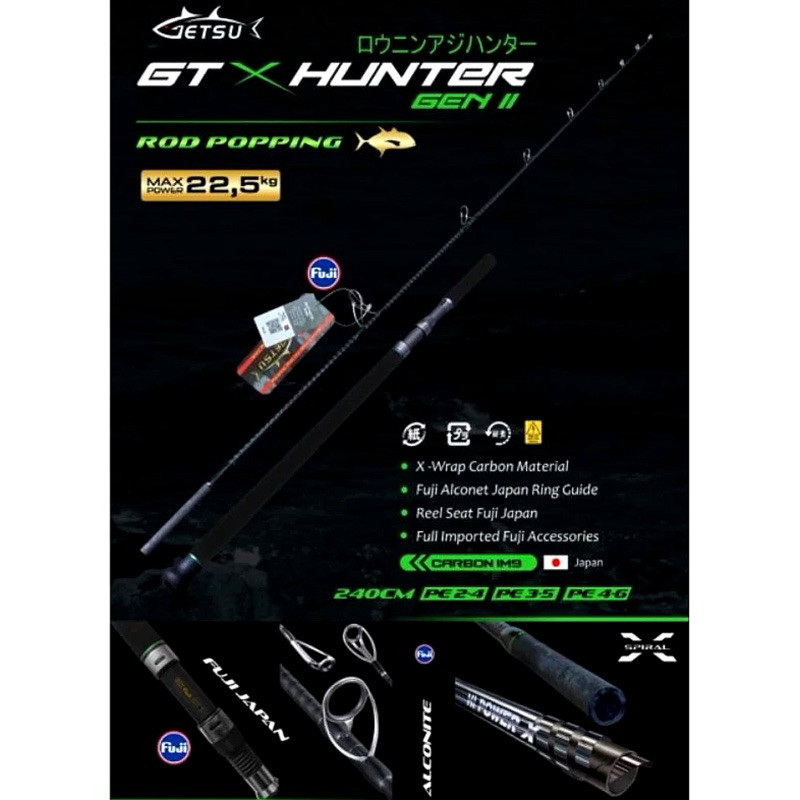 Joran Spinning Popping Gen 2 ll Getsu GT X Hunter