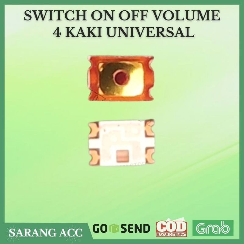 TOMBOL SWITCH POWER ON OFF VOLUME UNVERSAL 4 KAKI
