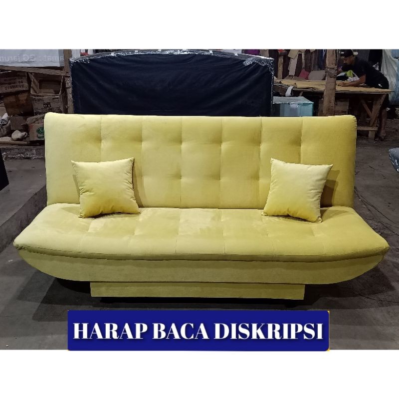 Sofa Bed Tanpa Puf Bludru MulticolorCO