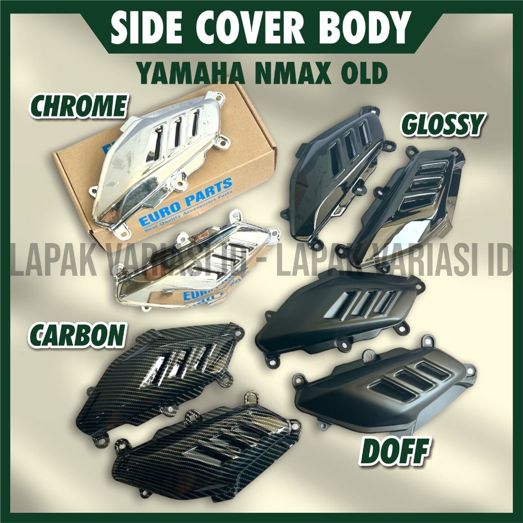 Cover Body Samping NMAX Old Tahun 2015 2016 2017 2018 2019 Model Sirip Hiu Bolong Abs Tebal Side Cov