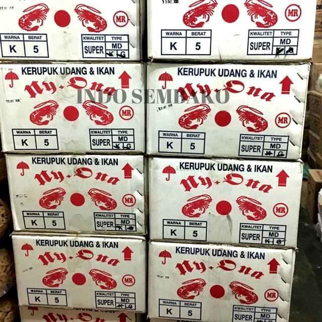 

Kerupuk Udang Ny. Ona dus Tipe mede ( bulan sabit ) / Kerupuk Udang Nyonya Ona Dus 5kg