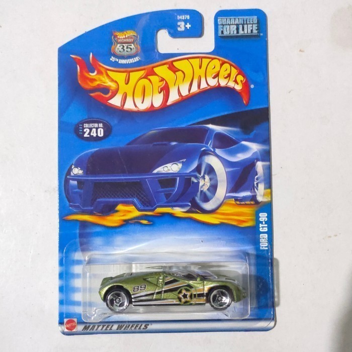 Hotwheels Ford GT90 GT 90 GT-90 hijau base & body besi HW
