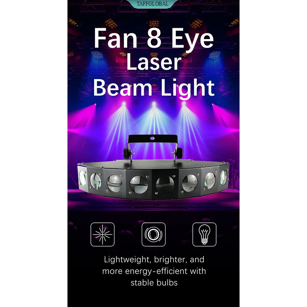 Lampu Sorot LED Laser Beam Disco RGBW Dynamic DMX512 - KM36