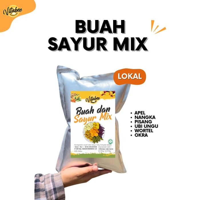 

FIONA Keripik Buah dan Sayur Mix 350 gram - Okra Wortel Apel Salak Pisang Nangka Food Kerupuk Manis - BUAH SAYUR LOKAL, 350 gr
