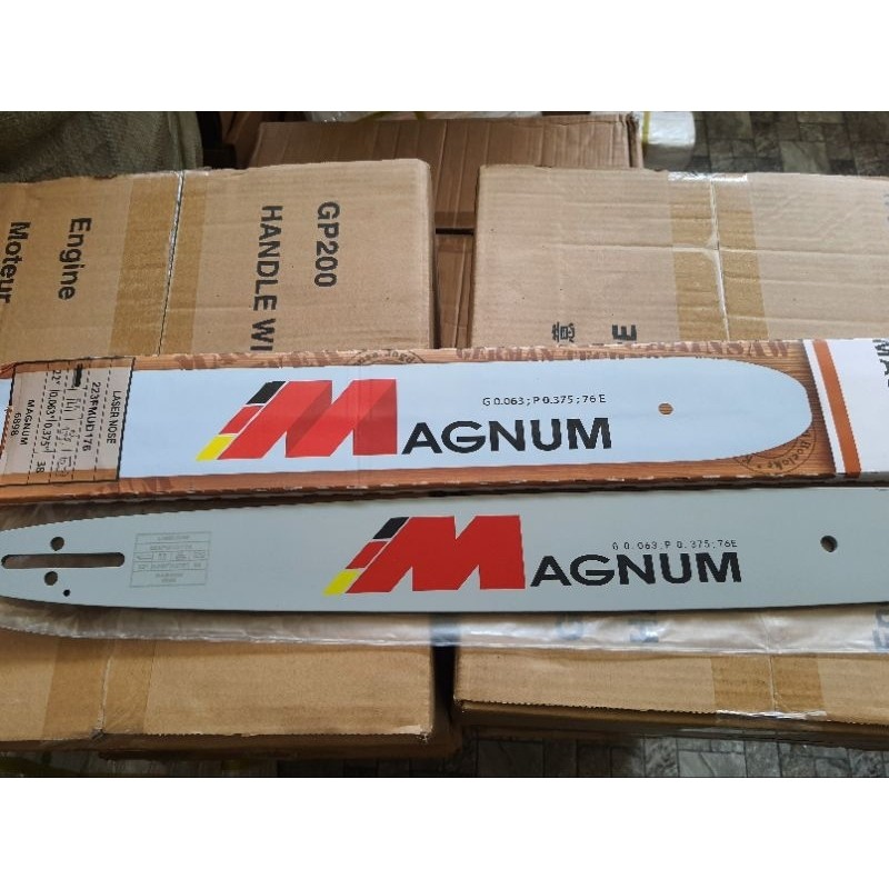 Guide Bar Senso / chainsaw 5200 5800 6500 6800 bar polos / Tanpa Gigi / Laser 22 inch 38 mata MAGNUM